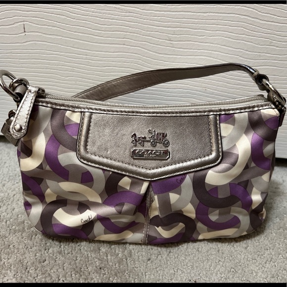 Coach 43315 Madison Sabrina Scarf Print Optic Chainlink Mini Shoulder Bag - Picture 2 of 13